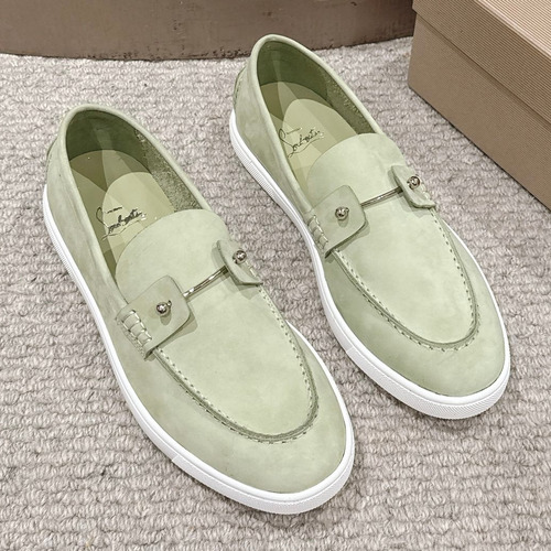 Christian Louboutin Chambeliboat Calfskin Leather Boat Loafer with Metal Buckle Strap Rubber Sole Detail 크리스찬루부탱 샴벨리보트 카프스킨 레더 보트 로퍼 메탈 버클 스트랩 러버솔 디테일 3cm