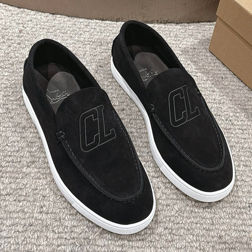 Christian Louboutin Chambeliboat Calfskin Leather Boat Loafer with Metal Buckle Strap Rubber Sole Detail 크리스찬루부탱 샴벨리보트 카프스킨 레더 보트 로퍼 메탈 버클 스트랩 러버솔 디테일 3cm