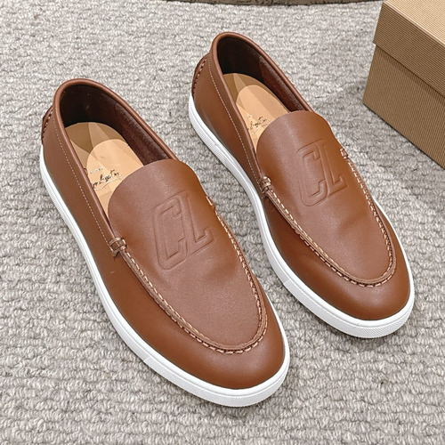 Christian Louboutin Chambeliboat Calfskin Leather Boat Loafer with Metal Buckle Strap Rubber Sole Detail 크리스찬루부탱 샴벨리보트 카프스킨 레더 보트 로퍼 메탈 버클 스트랩 러버솔 디테일 3cm