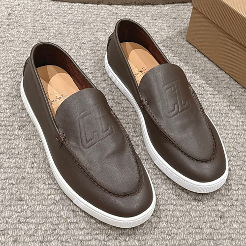 Christian Louboutin Chambeliboat Calfskin Leather Boat Loafer with Metal Buckle Strap Rubber Sole Detail 크리스찬루부탱 샴벨리보트 카프스킨 레더 보트 로퍼 메탈 버클 스트랩 러버솔 디테일 3cm
