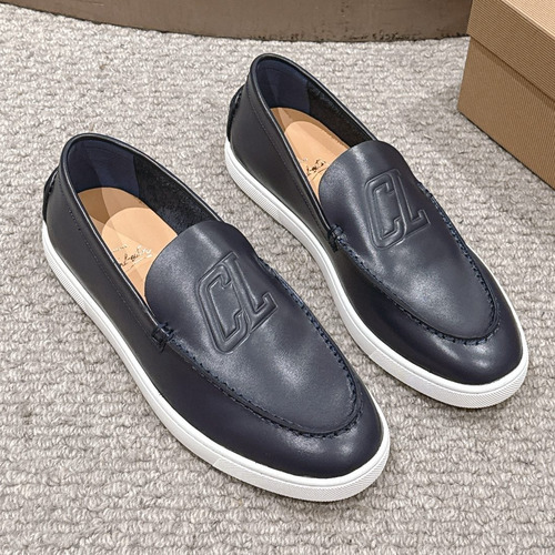 Christian Louboutin Chambeliboat Calfskin Leather Boat Loafer with Metal Buckle Strap Rubber Sole Detail 크리스찬루부탱 샴벨리보트 카프스킨 레더 보트 로퍼 메탈 버클 스트랩 러버솔 디테일 3cm
