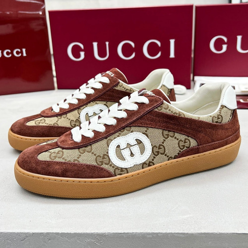 Gucci German Trainer Calfskin Leather Mesh Low Sneakers with Embossed Logo TPU Sole Detail 구찌 저먼 트레이너 카프스킨 레더 메쉬 로우 스니커즈 엠보싱 로고 TPU 솔 디테일 3cm