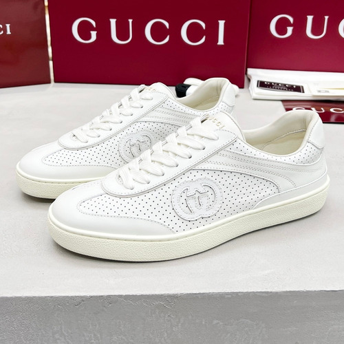 Gucci German Trainer Calfskin Leather Mesh Low Sneakers with Embossed Logo TPU Sole Detail 구찌 저먼 트레이너 카프스킨 레더 메쉬 로우 스니커즈 엠보싱 로고 TPU 솔 디테일 3cm