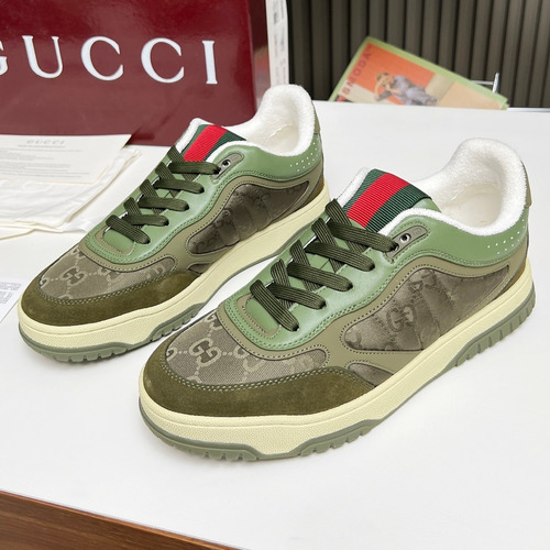 Gucci Double G Calfskin Leather High Low Sneakers with Distressed Cutout Panel TPU Sole Detail 구찌 더블G 카프스킨 레더 하이로우 스니커즈 디스트레스드 컷아웃 패널 TPU 솔 디테일 3cm