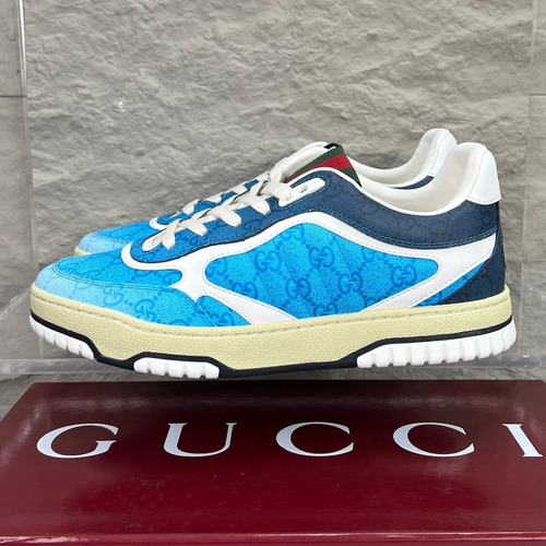 Gucci Double G Calfskin Leather High Low Sneakers with Distressed Cutout Panel TPU Sole Detail 구찌 더블G 카프스킨 레더 하이로우 스니커즈 디스트레스드 컷아웃 패널 TPU 솔 디테일 3cm