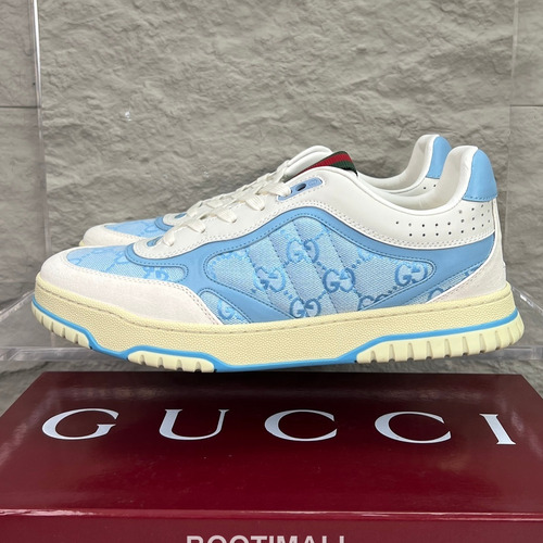 Gucci Double G Calfskin Leather High Low Sneakers with Distressed Cutout Panel TPU Sole Detail 구찌 더블G 카프스킨 레더 하이로우 스니커즈 디스트레스드 컷아웃 패널 TPU 솔 디테일 3cm