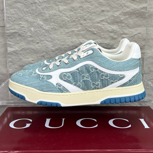 Gucci Double G Calfskin Leather High Low Sneakers with Distressed Cutout Panel TPU Sole Detail 구찌 더블G 카프스킨 레더 하이로우 스니커즈 디스트레스드 컷아웃 패널 TPU 솔 디테일 3cm