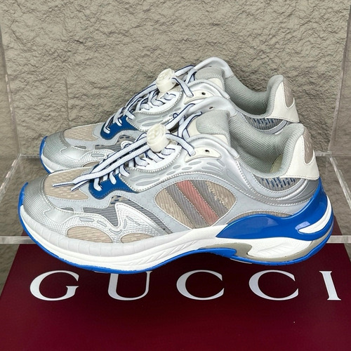 Gucci 2.0 Mesh Leather Low Sneakers with GG Reflective Stripe Double G Lock Detail EVA TPU Sole 구찌 2.0 메쉬 레더 로우 스니커즈 GG 리플렉티브 스트라이프 더블G 락 디테일 EVA TPU 솔 4cm