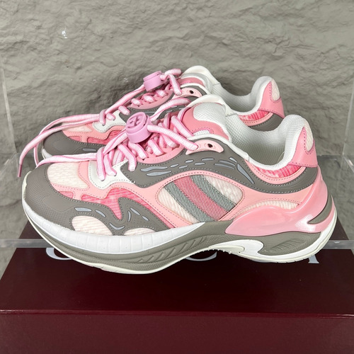 Gucci 2.0 Mesh Leather Low Sneakers with GG Reflective Stripe Double G Lock Detail EVA TPU Sole 구찌 2.0 메쉬 레더 로우 스니커즈 GG 리플렉티브 스트라이프 더블G 락 디테일 EVA TPU 솔 4cm