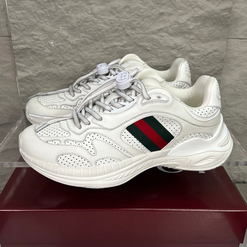 Gucci 2.0 Mesh Calfskin Leather Low Sneakers 구찌 2.0 메쉬 카프스킨 레더 로우 스니커즈 GG 리플렉티브 스트라이프 더블G 락 디테일 EVA TPU 솔 4cm