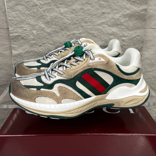 Gucci 2.0 Mesh Calfskin Leather Low Sneakers 구찌 2.0 메쉬 카프스킨 레더 로우 스니커즈 GG 리플렉티브 스트라이프 더블G 락 디테일 EVA TPU 솔 4cm