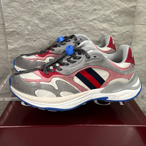 Gucci 2.0 Mesh Calfskin Leather Low Sneakers 구찌 2.0 메쉬 카프스킨 레더 로우 스니커즈 GG 리플렉티브 스트라이프 더블G 락 디테일 EVA TPU 솔 4cm