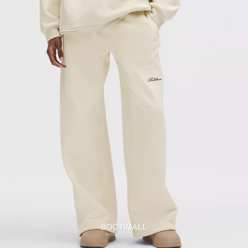 Lululemon Scuba Mid Rise Fleece Wide Leg Sweatpants Logo 룰루레몬 스쿠바 미드라이즈 플리스 와이드레그 스웨트팬츠 로고 60079