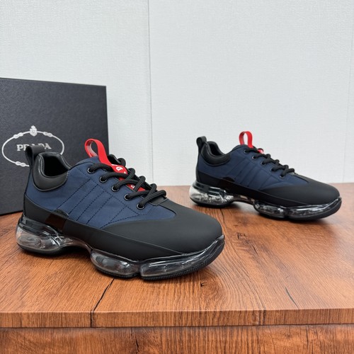 Prada Calfskin Mesh Air Cushion Low Sneakers with Logo Detail 프라다 카프스킨 메쉬 에어쿠션 로우 스니커즈 로고 디테일 4.5cm