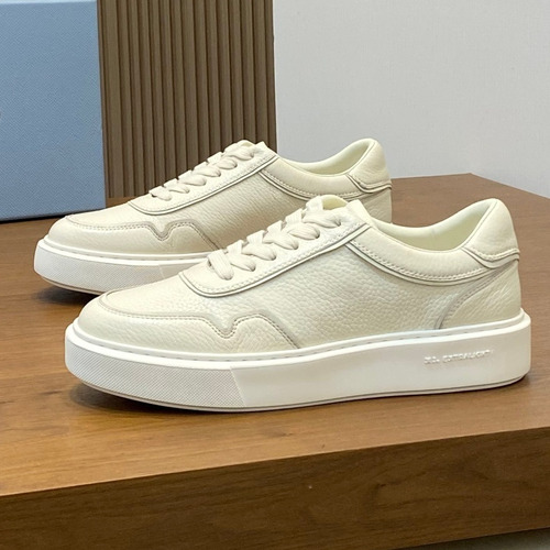 Prada Water Dyed Calfskin Low Sneakers with Logo Detail 프라다 워터염색 카프스킨 로우 스니커즈 로고 디테일 4.0cm