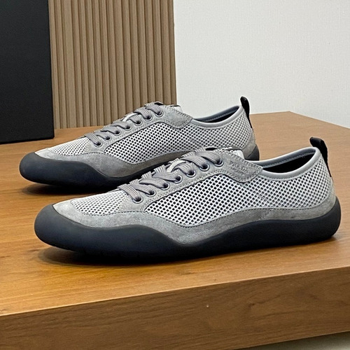 Prada Speedrock Calfskin Mesh Low Sneakers with Elastic Lace Lock Detail 프라다 스피드락 카프스킨 메쉬 로우 스니커즈 엘라스틱 레이스락 디테일 4.5cm