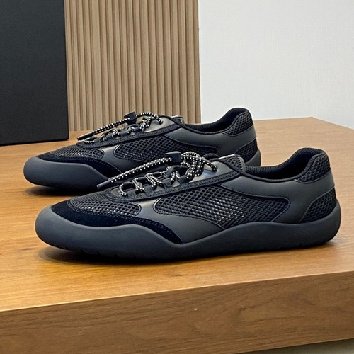 Prada Speedrock Calfskin Mesh Low Sneakers with Elastic Lace Lock Detail 프라다 스피드락 카프스킨 메쉬 로우 스니커즈 엘라스틱 레이스락 디테일 4.5cm