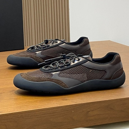 Prada Speedrock Calfskin Mesh Low Sneakers with Elastic Lace Lock Detail 프라다 스피드락 카프스킨 메쉬 로우 스니커즈 엘라스틱 레이스락 디테일 4.5cm