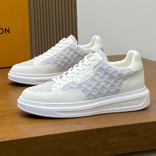 Louis Vuitton Calfskin Low Sneakers with Monogram Logo TPU Sole Detail 루이비통 카프스킨 로우 스니커즈 모노그램 로고 TPU 솔 디테일 4.0cm