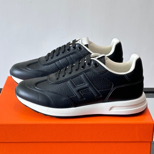 Hermes Calfskin Mesh Low Sneakers with H Logo Detail 에르메스 카프스킨 메쉬 로우 스니커즈 H 로고 디테일 4.5cm