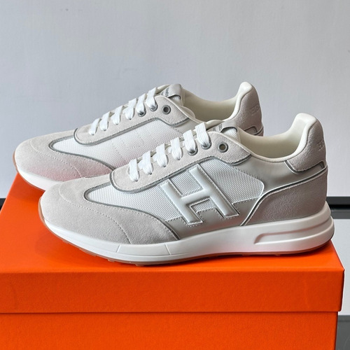 Hermes Calfskin Mesh Low Sneakers with H Logo Detail 에르메스 카프스킨 메쉬 로우 스니커즈 H 로고 디테일 4.5cm