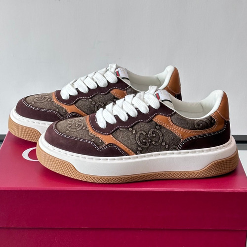 Gucci Screener Calfskin Low Sneakers with Web Stripe Double G Detail 구찌 스크리너 카프스킨 로우 스니커즈 웹 스트라이프 더블 G 디테일 3.5cm