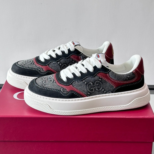 Gucci Screener Calfskin Low Sneakers with Web Stripe Double G Detail 구찌 스크리너 카프스킨 로우 스니커즈 웹 스트라이프 더블 G 디테일 3.5cm