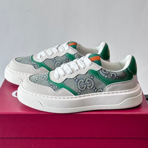 Gucci Screener Calfskin Low Sneakers with Web Stripe Double G Detail 구찌 스크리너 카프스킨 로우 스니커즈 웹 스트라이프 더블 G 디테일 3.5cm