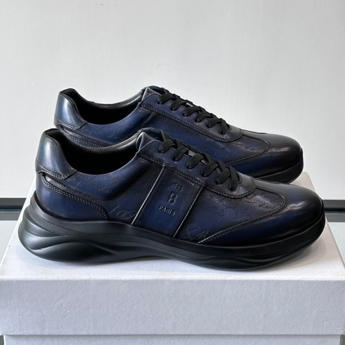 Berluti Calfskin Low Sneakers with Embossed Logo Detail 벨루티 카프스킨 로우 스니커즈 엠보싱 로고 디테일 4.5cm