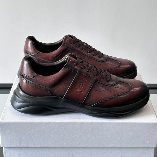 Berluti Calfskin Low Sneakers with Embossed Logo Detail 벨루티 카프스킨 로우 스니커즈 엠보싱 로고 디테일 4.5cm