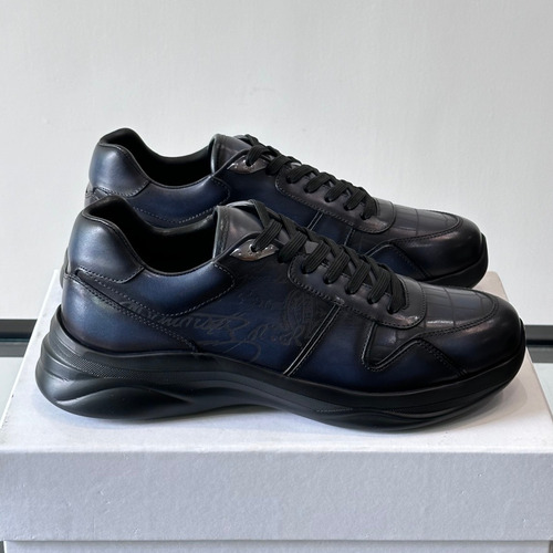 Berluti Calfskin Low Sneakers with Embossed Logo Detail 벨루티 카프스킨 로우 스니커즈 엠보싱 로고 디테일 4.5cm