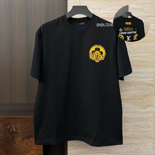 Louis Vuitton 2026 S/S High Density Cotton Embroidered Logo T-Shirt 루이비통 2026SS 고밀도 코튼 자수 로고 티셔츠