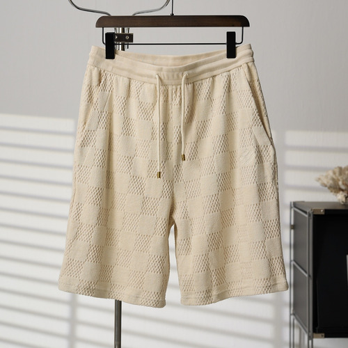 Louis Vuitton 2026 S/S Cotton Damier Jacquard Drawstring Shorts 루이비통 2026SS 코튼 다미에 자카드 드로스트링 쇼츠