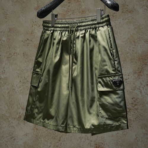 Prada 2026 S/S Nylon Triangle Logo Pocket Shorts 프라다 2026SS 나일론 트라이앵글 로고 포켓 쇼츠