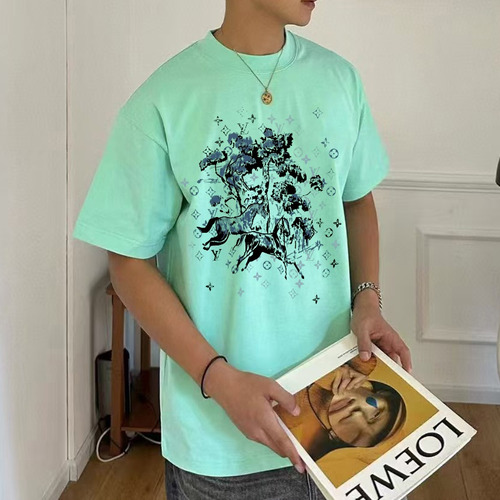 Louis Vuitton 2026 S/S Cotton Letter Logo Print T-Shirt 루이비통 2026SS 코튼 레터 로고 프린트 티셔츠