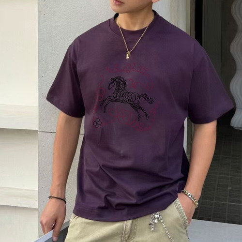 Louis Vuitton 2026 S/S Cotton Letter Logo Print T-Shirt 루이비통 2026SS 코튼 레터 로고 프린트 티셔츠