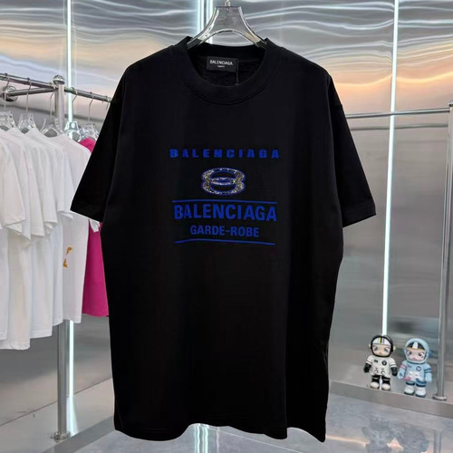 Balenciaga 2026 S/S Cotton Silicone Logo T-Shirt 발렌시아가 2026SS 코튼 실리콘 로고 티셔츠