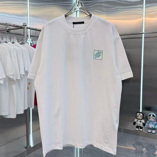 Louis Vuitton 2026 S/S Cotton 3D Embroidery Logo T-Shirt 루이비통 2026SS 코튼 3D 자수 로고 티셔츠