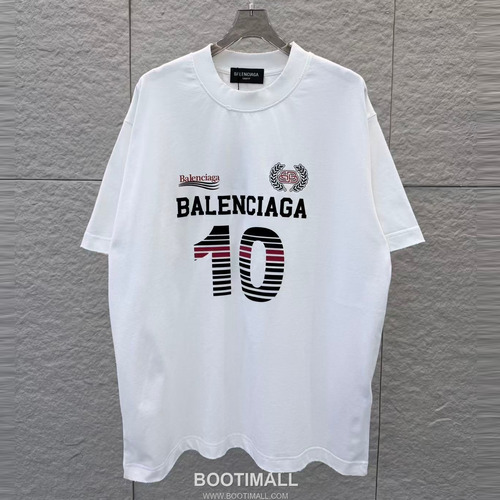 Balenciaga 2026 S/S Cotton Distressed Washed 3D Gel Logo T-Shirt 발렌시아가 2026SS 코튼 디스트로이드 워싱 3D 젤 로고 티셔츠