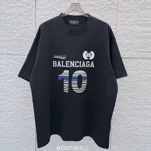Balenciaga 2026 S/S Cotton Distressed Washed 3D Gel Logo T-Shirt 발렌시아가 2026SS 코튼 디스트로이드 워싱 3D 젤 로고 티셔츠