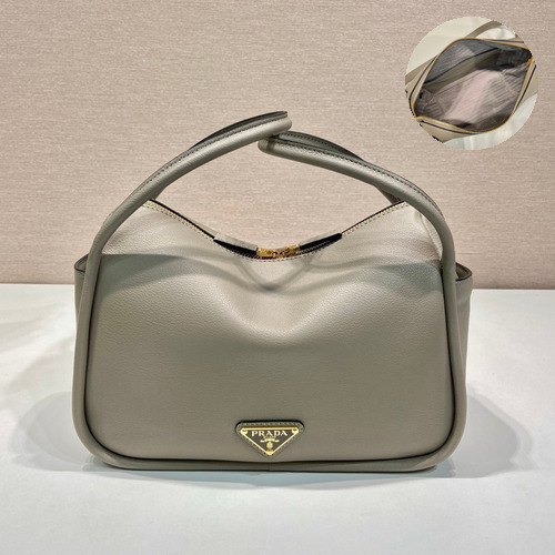 Prada Calfskin Tote Bag with Double Handle and Detachable Strap 프라다 카프스킨 더블 핸들 탈부착 스트랩 토트백 1BA451 25cm