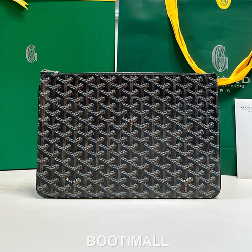 Goyard Goyardine Canvas Zip Clutch Pouch 8012 고야드 고야딘 캔버스 지퍼 클러치 파우치 30cm