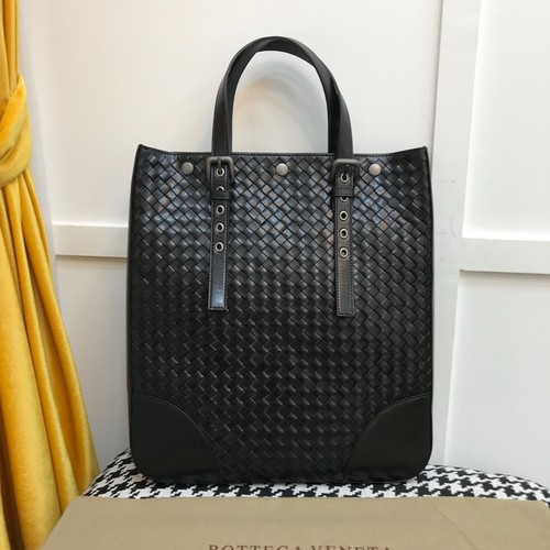Bottega Veneta Calfskin Leather Black Adjustable Top Handle Tote Bag 보테가베네타 카프스킨 레더 블랙 조절형 탑핸들 토트백 20191800 37cm