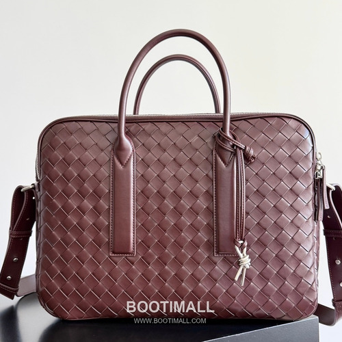 Bottega Veneta GetAway Calfskin Leather Black Dual Compartment Top Handle Crossbody Briefcase Bag 보테가베네타 겟어웨이 카프스킨 레더 블랙 더블 컴파트먼트 탑핸들 크로스바디 브리프케이스백 20191980 39cm