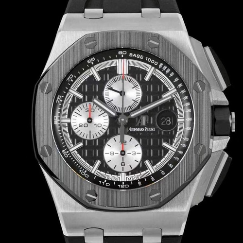 오데마피게 로열오크오프쇼어 스틸 크로노그래프 블랙실버다이얼 오토매틱 Audemars Piguet Royal Oak Offshore Steel Chronograph Black Dial Automatic 26400 44mm