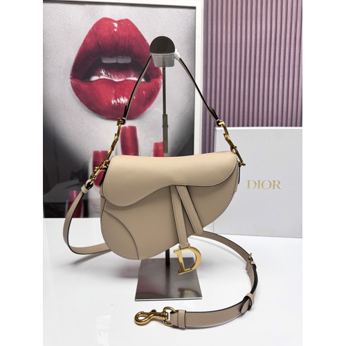 디올 새들 레더 CD로고 라지 숄더백 Dior Saddle Leather CD Logo Black Large Shoulder Bag 24cm