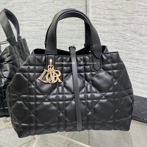 디올 투주르 카프스킨 카나쥬 아이보리 토트백 Dior Toujours Calfskin Cannage Ivory Tote Bag 2821 28.5cm