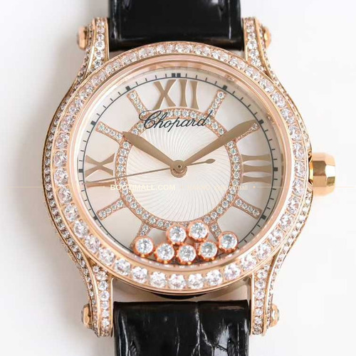 쇼파드 해피스포트 스틸 다이아몬드 자개다이얼 플로팅젬 오토매틱 Chopard Happy Sport Steel Diamond Mother of Pearl Floating Gems Automatic 36mm