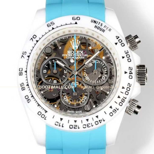 롤렉스 데이토나 러버밴드 블랙다이얼 크로노그래프 오토매틱 Rolex Daytona Rubber Strap Black Dial Chronograph Automatic 40mm