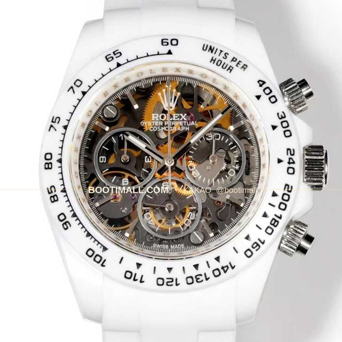 롤렉스 데이토나 러버밴드 블랙다이얼 크로노그래프 오토매틱 Rolex Daytona Rubber Strap Black Dial Chronograph Automatic 40mm